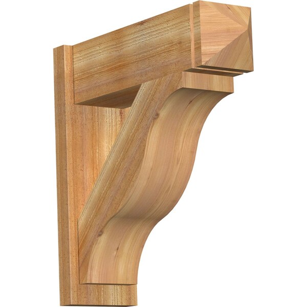 Ekena Millwork Funston Rough Sawn Arts and Crafts Outlooker, Western Red Cedar, 8"W x 26"D x 26"H OUT08X26X26FST03RWR - main